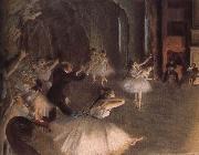 Edgar Degas Rehearsal on the stage oil painting on canvas